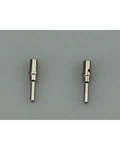 0460-204-12141 - Solid Pin - Size 12 - 12-14 AWG, 25 Amps, Nickel Plated