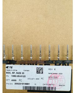 1062-20-0122 - Stamped & Formed Socket - Size 20 - 16-22 AWG