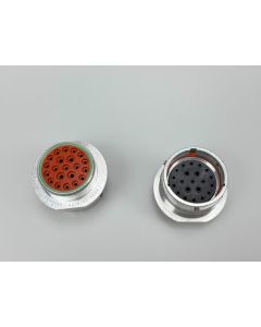 HD34-24-21PN - HD30 Series - 21 Pin Receptacle - 24 Shell, N Seal, Flange