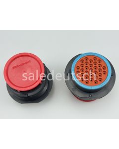 HDP24-24-31PE - HDP20 Series - 31 Pin Receptacle - 24 Shell, E Seal, Flange